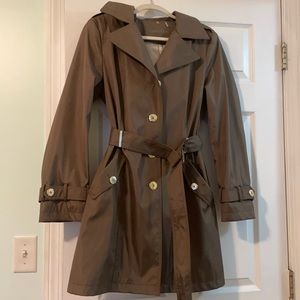 NWOT Calvin Klein hooded trench coat